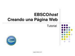 ebsco host creando una p gina web