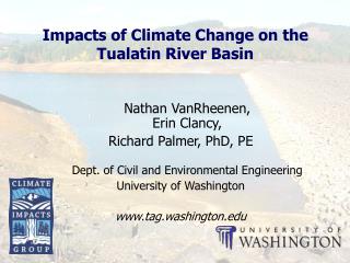 Impacts of Climate Change on the Tualatin River Basin