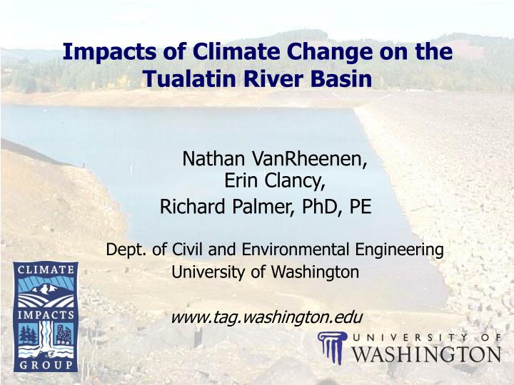 impacts of climate change on the tualatin river basin