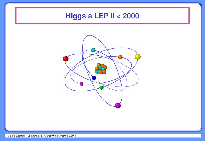 higgs a lep ii 2000