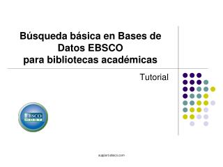 b squeda b sica en bases de datos ebsco para bibliotecas acad micas