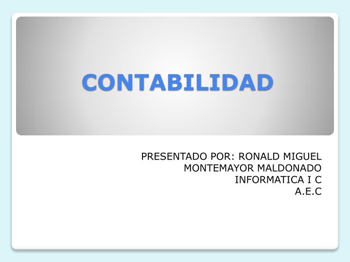 Ppt Contabilidad Powerpoint Presentation Free Download Id3565573