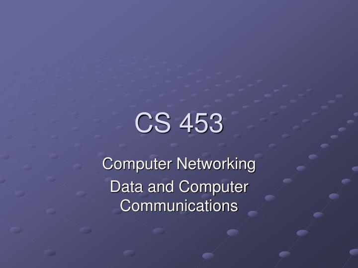 cs 453