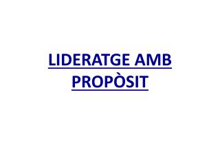 lideratge amb prop sit