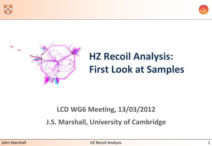 hz recoil analysis first look at samples