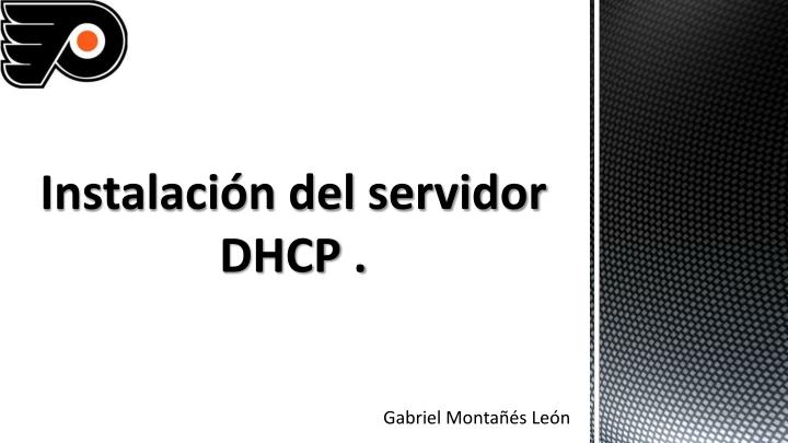 instalaci n del servidor dhcp