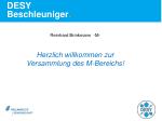 DESY Beschleuniger . - slide 1