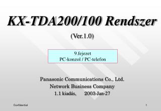 kx tda200 100 r e ndszer ver 1 0