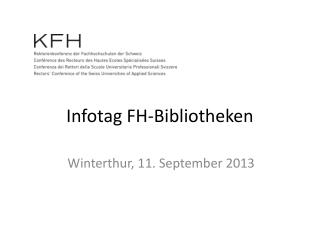 Infotag FH-Bibliotheken