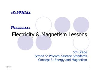 Electricity &amp; Magnetism Lessons