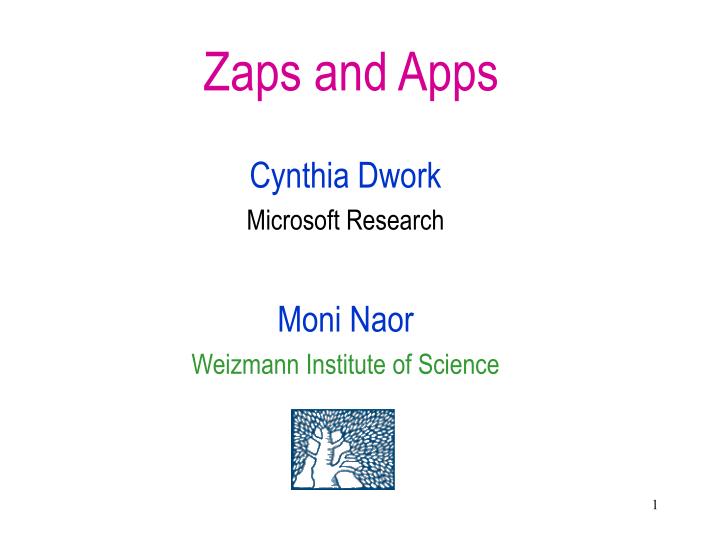 zaps and apps