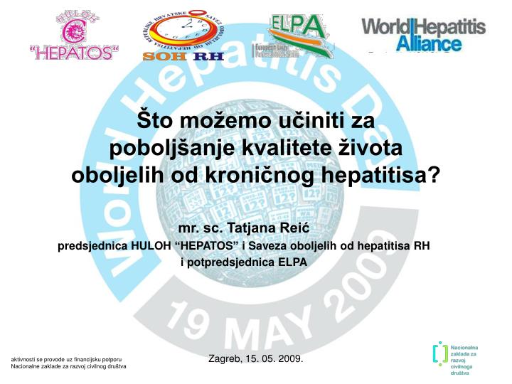 to mo emo u initi za pobolj anje kvalitete ivota oboljelih od kroni nog hepatitisa