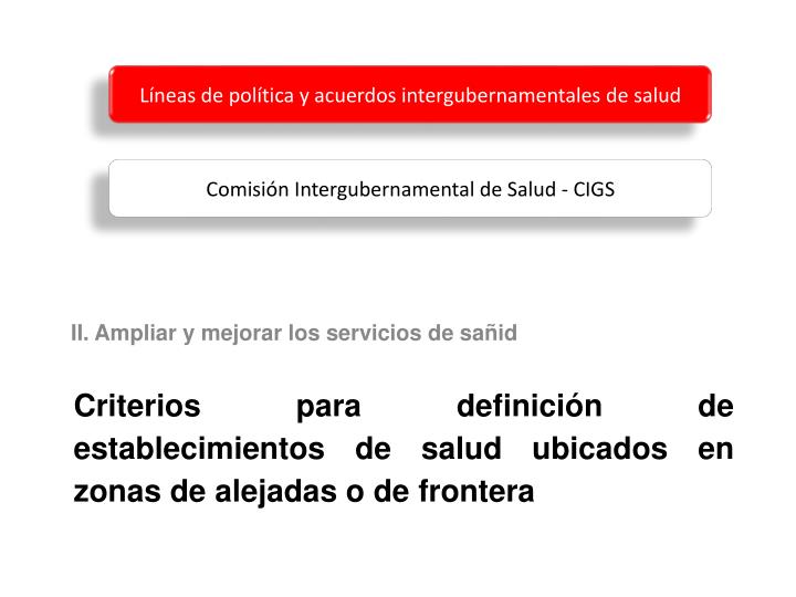 criterios para definici n de establecimientos de salud ubicados en zonas de alejadas o de frontera