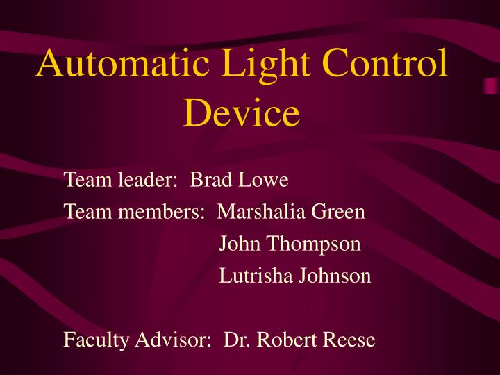 automatic light control device