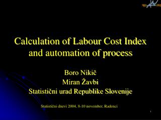 Calculation of Labour Cost Index and automation of process