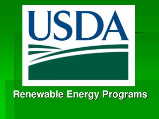 Renewable Energy Programs