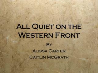 All Quiet on the Western Front