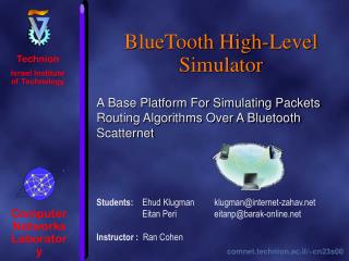BlueTooth High-Level Simulator
