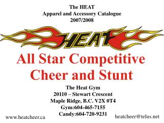 The HEAT Apparel and Accessory Catalogue 2007/2008