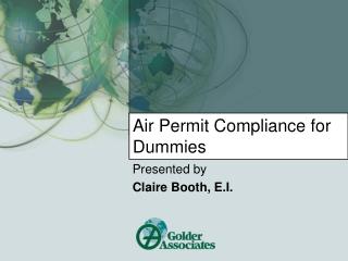 Air Permit Compliance for Dummies