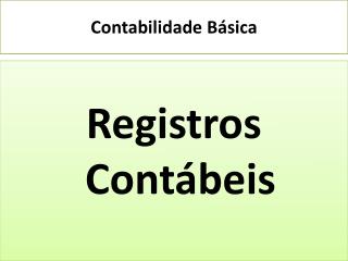 contabilidade b sica