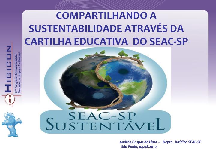 compartilhando a sustentabilidade atrav s da cartilha educativa do seac sp