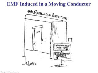 EMF Induced in a Moving Conductor