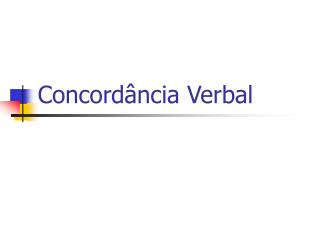 concord ncia verbal