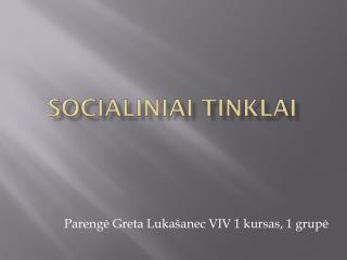 socialiniai tinklai