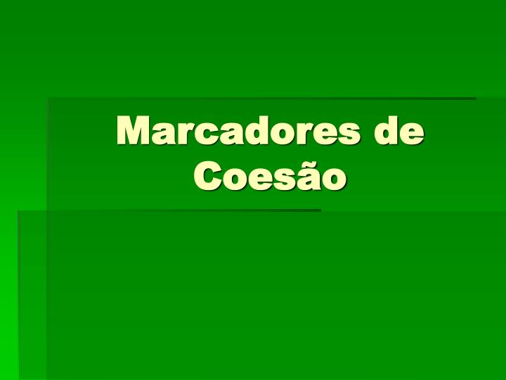 marcadores de coes o