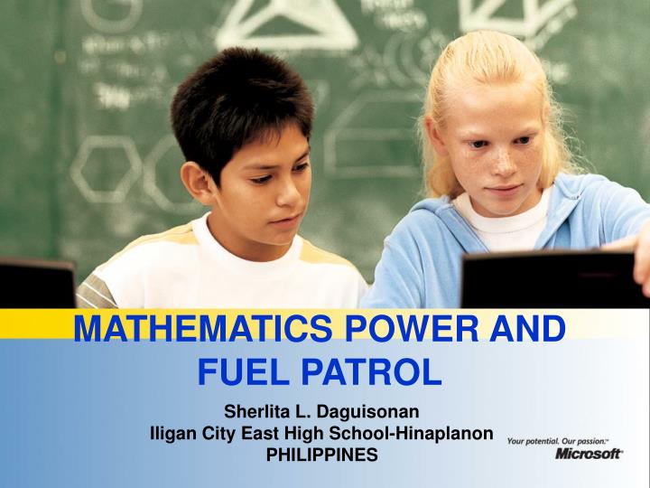 mathematics power and fuel patrol