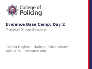 Evidence Base Camp: Day 2