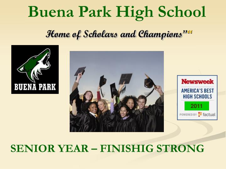 buena park high school home of scholars and champions