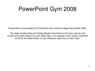 PowerPoint Gym 2008