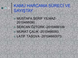 kamu harcama s rec ve sayi tay