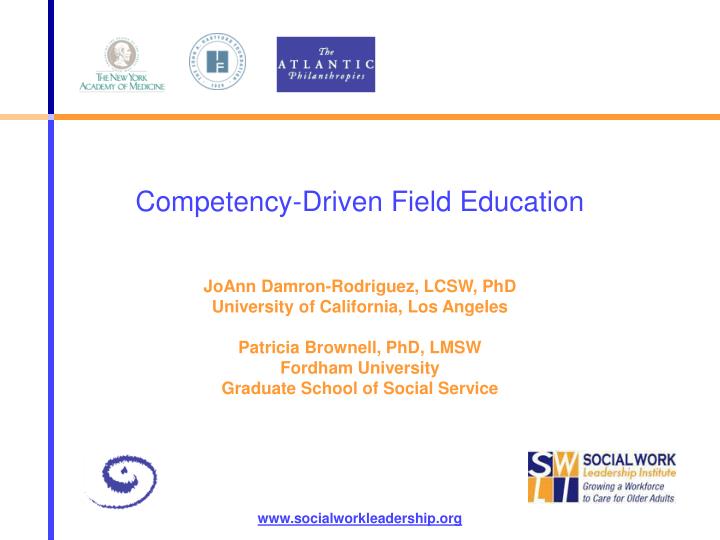 competency driven field education