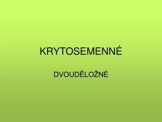 krytosemenn