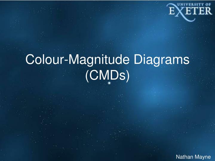 colour magnitude diagrams cmds