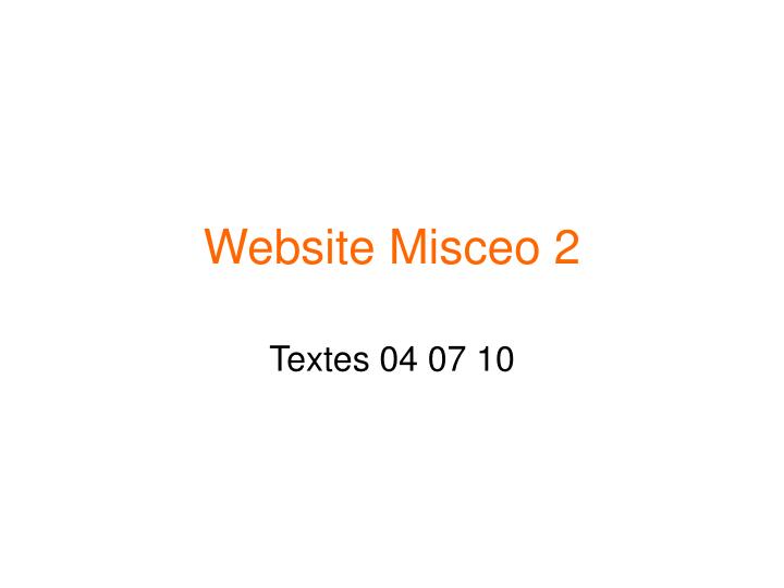 website misceo 2