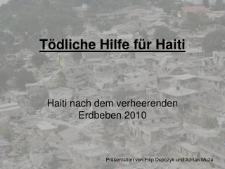 t dliche hilfe f r haiti