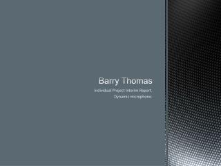 Barry Thomas