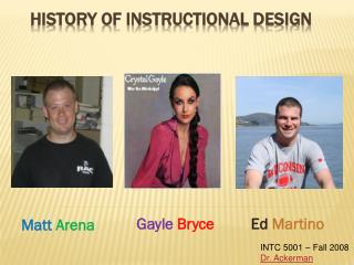 HISTORY OF INSTRUCTIONAL DESIGN
