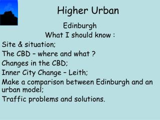 Higher Urban