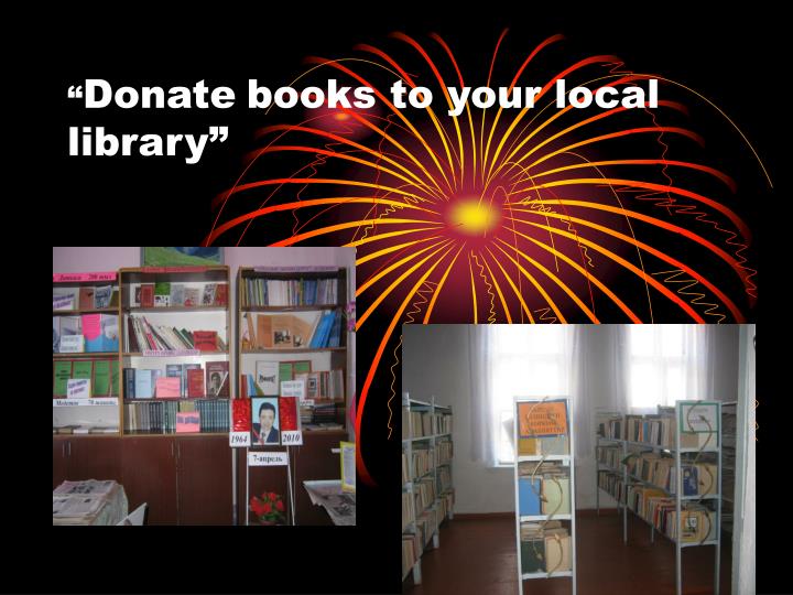 donate books to your local library