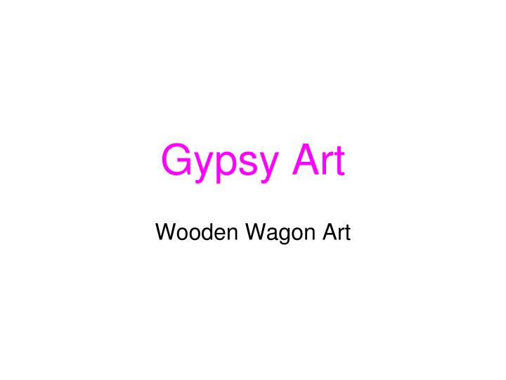 gypsy art