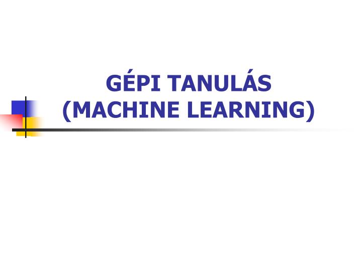 g pi tanul s machine learning