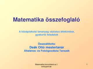 matematika sszefoglal