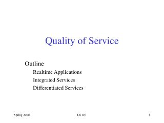 Quality of Service