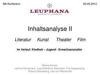 inhaltsanalyse ii