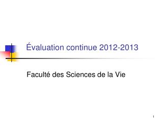 valuation continue 2012 2013